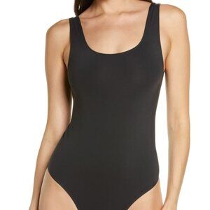 Skims Soft Smoothing Seamless Thong Bodysuit - Onyx - Size Large